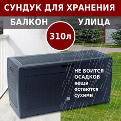 Ящик для хранения вещей Prosperplast BOXE RATO, антрацит, MBR310-S433