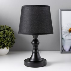 Лампа настольная Е27 25W 220В Турон черная Risalux