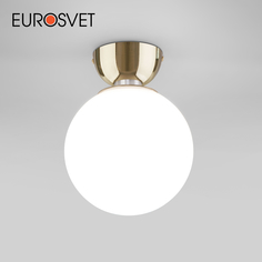 Потолочный светильник Eurosvet Bubble 30197/1 золото с матовым плафоном из стекла E14