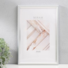 Фоторамка пластик Gallery 20х30 см, 636421-8, серебро (пластиковый экран) Art East