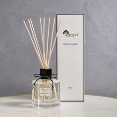 Диффузор для дома с палочками 100 ml Wood Sage аромадиффузор Arya
