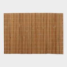 Салфетка сервировочная на стол Соломка, 43x30 см, цвет светло-коричневый No Brand