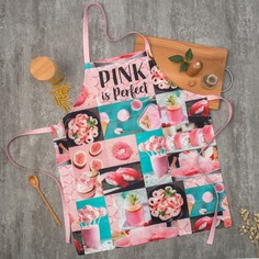 Фартук «Этель: PINK» 70х60 см, 100% хлопок, саржа 190 гр/м? Этель