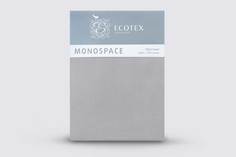 Простыня Ecotex Моноспейс 1,5 спальная, 150x215, сатин-премиум, темно-серый