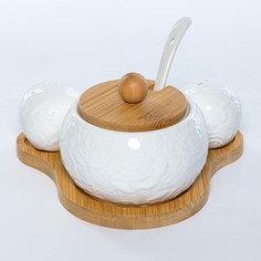 Набор сахарница солонка перечница фарфор Balsford Роза 193-48034