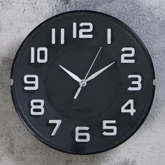 Часы настенные, серия: Классика, "Мэдисон", дискретный ход, d-20 см, 1 АА No Brand