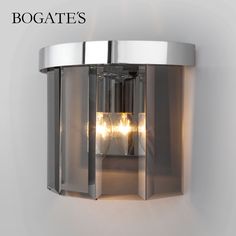 Бра настенное со стеклянным плафоном Bogates Eclipse 357/1 Е14 хром
