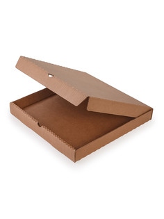 Коробки для пиццы 260*260*40 крафт Т-24 профиль "В" ЦЕЛЛЮЛОЗА 10шт. No Brand