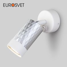Настенный светильник с выключателем на корпусе Eurosvet Mizar 20088/1 GU10 белый/серебро