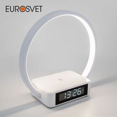 Настольная светодиодная лампа-будильник Eurosvet Timelight 80505/1 белый