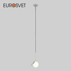 Подвесной светильник со стеклянным плафоном Eurosvet Long 50159/1 Е27 хром