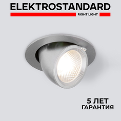 Встраиваемый светодиодный светильник Elektrostandard Osellu 9918 LED 9W 4200K серебро
