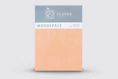 Простыня Ecotex Моноспейс 1,5 спальная, 150x215, сатин-премиум, персиковый