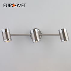 Спот настенный на 3 плафона Eurosvet Prime 20058/3 GU10 перламутровый сатин
