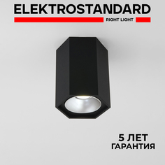 Настенный светодиодный светильник Elektrostandard 25036/LED 7W 4200K черный/серебро