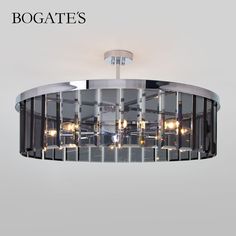 Умная потолочная люстра Bogates Eclipse 357/8 Smart хром, стекло, 8 ламп Е14 Minimir Home