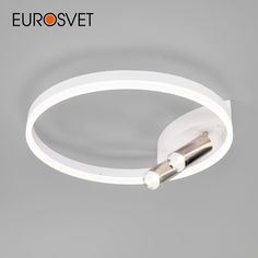 Умная потолочная LED люстра Eurosvet 90247/3 хром/белый Smart Luminari MiniMir Home