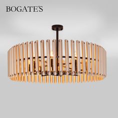 Потолочная люстра с металлическими плафонами Bogates Castellie 361/8 Е14 латунь / черный