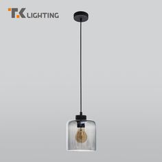 Подвесной светильник со стеклянным плафоном TK Lighting 2738 Sintra черный E27