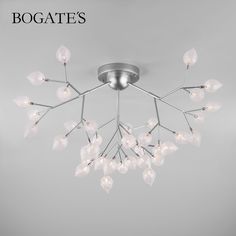Потолочная люстра на 36 стеклянных плафонов Bogates Boccio 548 G4 серебро