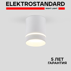 Потолочный накладной LED светильник Elektrostandard Topper DLR021 9W 3000K белый матовый