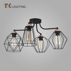 Потолочная люстра с металлическим плафоном TK Lighting Galaxy 1645 Е27 черный