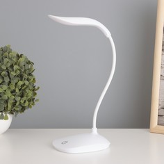 Лампа настольная Фонарь 1Вт 14 LED USB белый 13х10х42 см Risalux