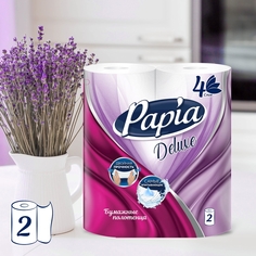 Бумажные полотенца Papia Deluxe 4 слоя 2 рулона