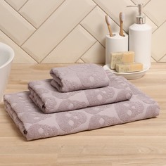 LoveLife Полотенце махровое Love Life "Sculls" 70x140 см, светло-розовый, 100% хл, 450 гр/