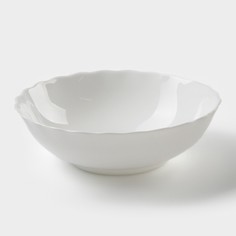 Салатник Avvir, "Дива", 1 л, d=20 см, стеклокерамика, цвет белый