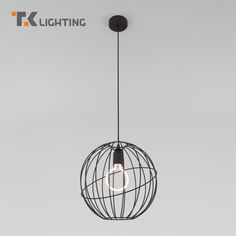 Подвесной светильник с металлическим плафоном TK Lighting Orbita Black 1 1626 черный лофт