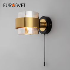 Бра настенное с выключателем на корпусе Eurosvet Arcada 70127/1 Е14 черный
