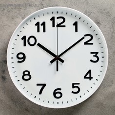 Часы настенные, серия: Классика, "Этель", плавный ход, d-29.5 см, циферблат 28.5 см No Brand