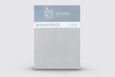 Простыня Ecotex Моноспейс 1,5 спальная, 150x215, сатин-премиум, серый