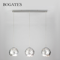 Подвесная люстра на три плафона Bogates Cedro 304/3 Е27 хром