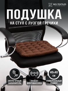 Подушка на стул Bio-Textiles "БИО", наполнитель: лузга гречихи, 40*40