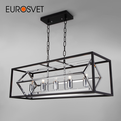 Подвесная люстра на 5 рожков Eurosvet Crate 70122/5 Е27 черный