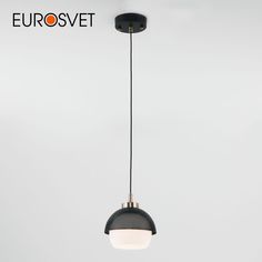 Подвесной светильник Eurosvet Nocciola 50106/1 Е27 античная бронза/черный