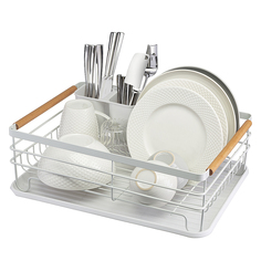 Сушилка для посуды Granli, 43x30,5x14 см, белая Smart Solutions