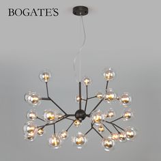 Подвесная люстра на 27 стеклянных плафонов Bogates Pallina 545 G4 черный