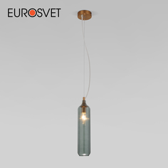 Подвесной светильник Eurosvet Siesta 50252/1 синий с плафоном из стекла E14