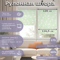 Рулонная штора ЭКЗОТИКА 116,5х175зелёный Magellan