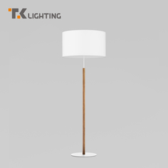 Торшер TK Lighting с абажуром 5216 Deva белый светлое дерево