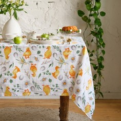 Скатерть Доляна Duckling 149х220 , 100% хл, рогожка 164 г/м2