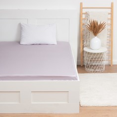 Простыня на резинке Lilac field 160х200х25, 100% хлопок, мако-сатин, 114г/м2 Этель