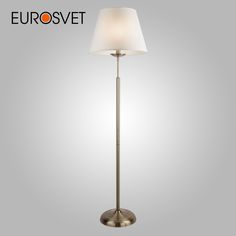 Торшер напольный с тканевым абажуром Eurosvet Hotel 01008/1 Е14 античная бронза