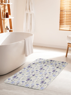 Коврик для ванной туалета душа JoyArty "Фиолетовое настроение", bath_423746_60x100
