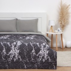 Покрывало LoveLife евро макси Gray marble, 240х210, микрофайбер
