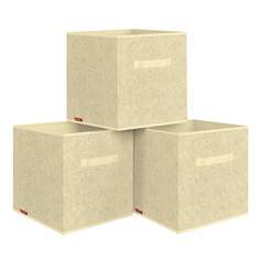Коробки стеллажные для хранения вещей, Valiant MS-BOX-3L 3 шт 28х28х28 см