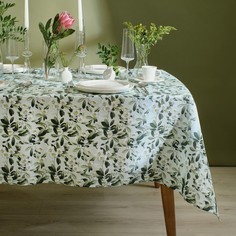 Скатерть Доляна Apple flowers 146х180 см, 100% хл, рогожка 164 г/м2